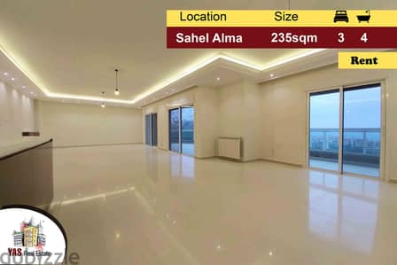 Sahel Alma 235m2 | Panoramic View | Rent | Classy Area|ELO/RA/IV