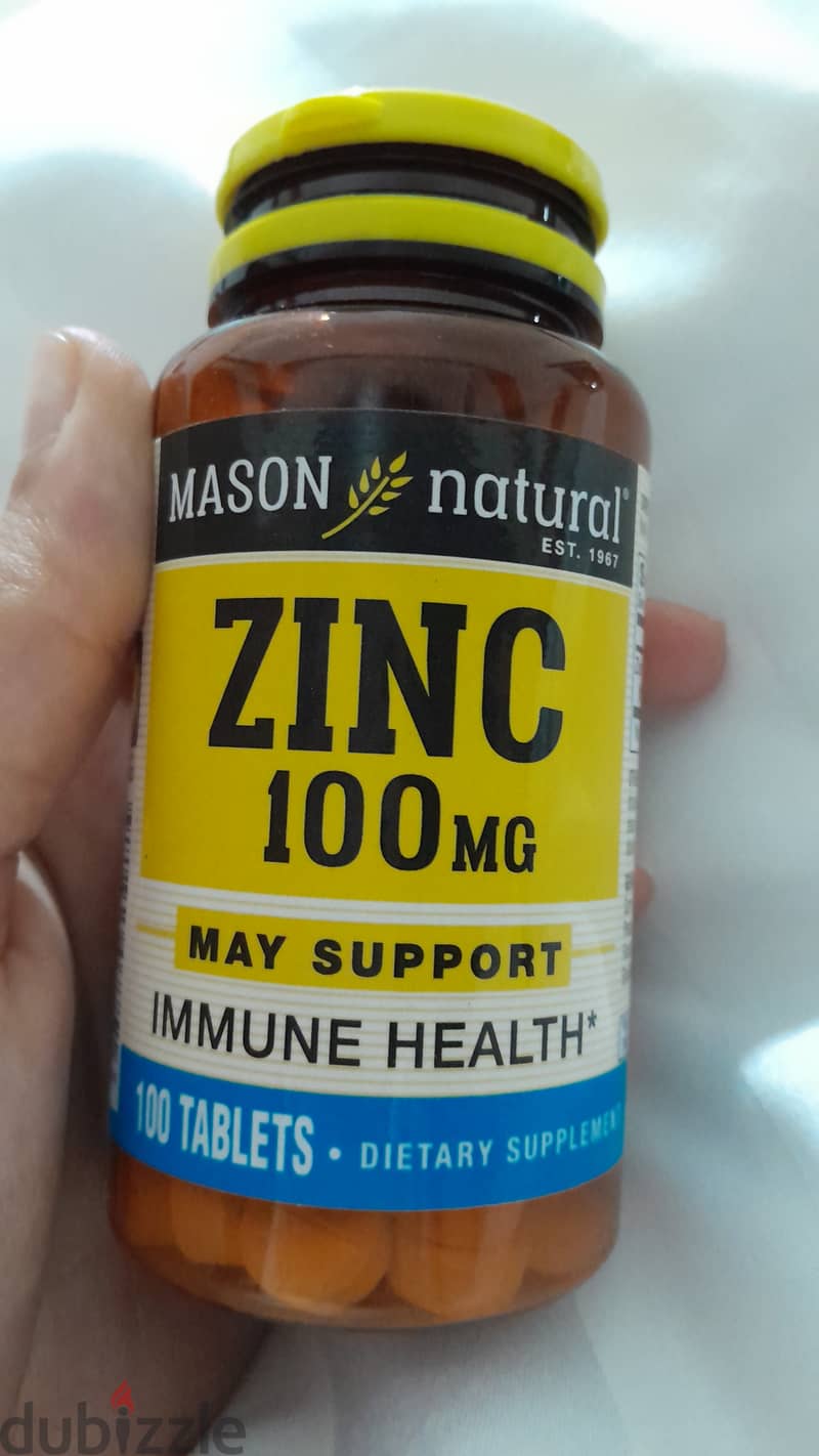Zinc supplement ,Mason natural 100 mg 0