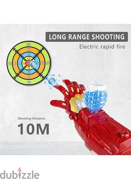 Outdoors Iron Man Electric Arm Gloves With 21000 Water Beads & Goggles 2