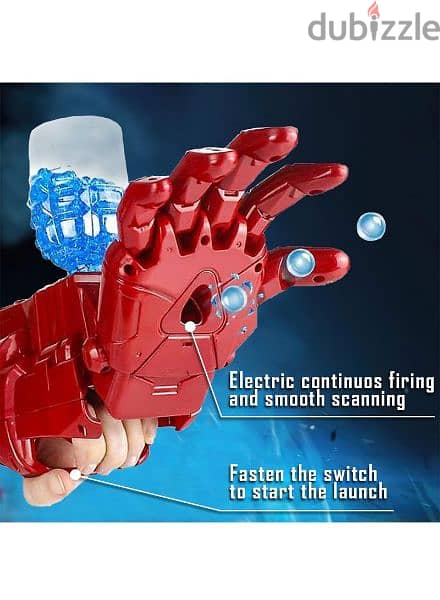 Outdoors Iron Man Electric Arm Gloves With 21000 Water Beads & Goggles 4