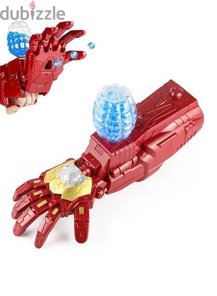 Outdoors Iron Man Electric Arm Gloves With 21000 Water Beads & Goggles 8