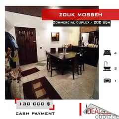 Commercial Duplex 130 000 $ for sale in Zouk Mosbeh 200 sqm ref#kz234 0