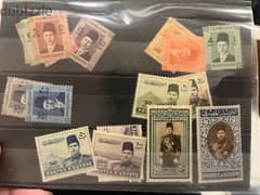 stamps Egypt king Farouk 0
