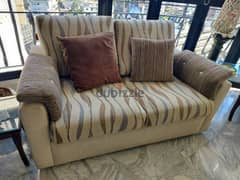 3 large living armchairs, كنبايات used but in good condition كنبايات