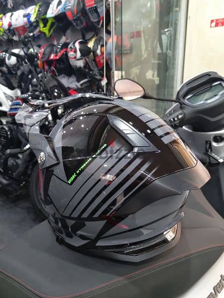 helmet IBK duel visor system Certified DOT 10