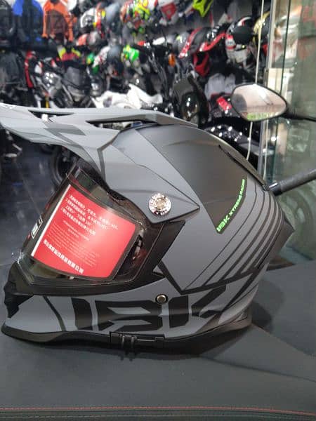 helmet IBK duel visor system Certified DOT 12