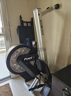 Rowing and total gym machine
