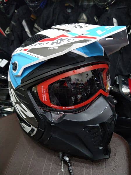 helmet Ls2 drifter Devor open face weight 1350 size XXL with sun visor 12