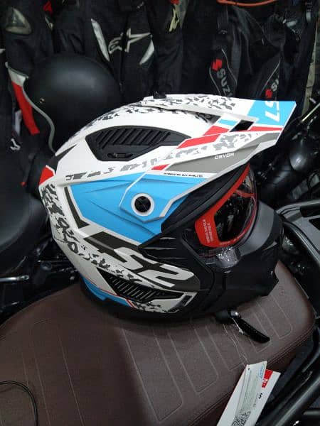 helmet Ls2 drifter Devor open face weight 1350 size XXL with sun visor 13