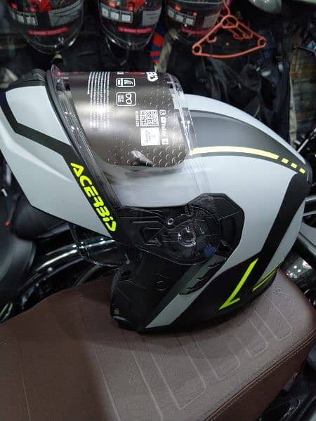 helmet Acerbis TDC modular and  sun visor included size XL weight 1650 5