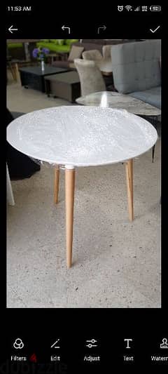 طاولة موبيليا  wood table 80cm