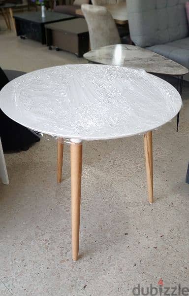 طاولة موبيليا  wood table 80cm 1