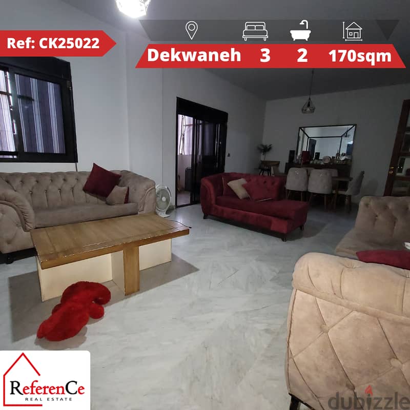 Apartment for sale in Dekwaneh شقة للبيع في الدكوانة 0