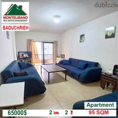 65000$!! Apartment for sale located in Baouchrieh