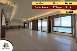 Sahel Alma 270m2 | Rent | High-End | Decorated | Panoramic View | KS | 0