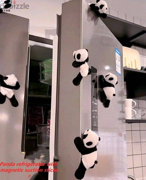 adorable plushy panda magnets 2