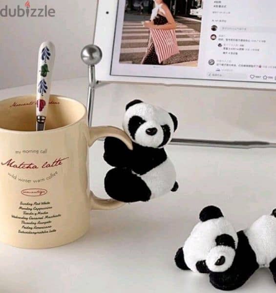 adorable plushy panda magnets 3