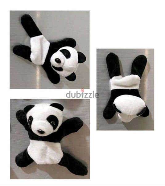 adorable plushy panda magnets 5