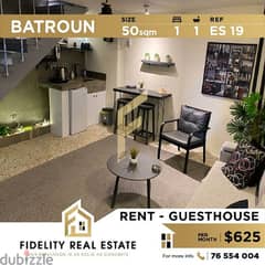 Duplex guesthouse for rent in Batroun ES19 0