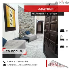 75 000 $ Apartment for sale in Ajaltoun 110 sqm REF#KZ230