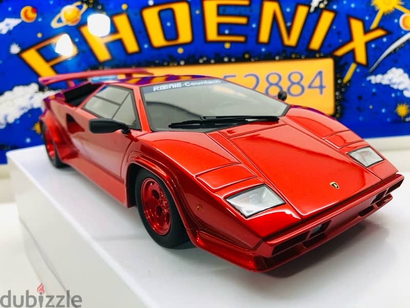 1/18 diecast KOENIG TURBO Lamborghini Countach Cherry Mettalic Red NEW 0