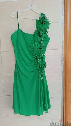 Green party / wedding dress