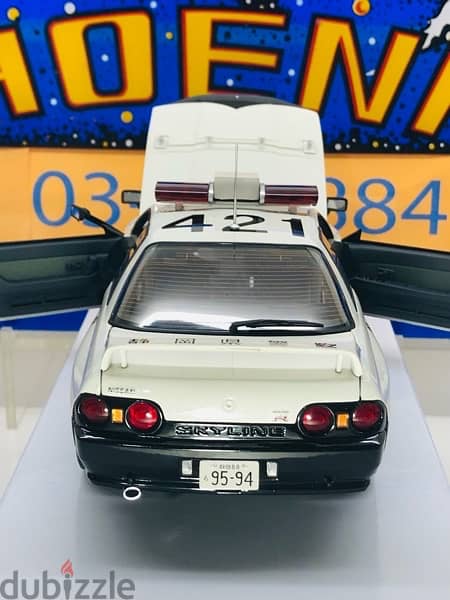 1/18 diecast full opening Rare Nissan Skyline GT-R (R32 POLICE HUNTER) 10