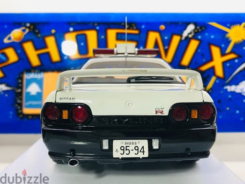 1/18 diecast full opening Rare Nissan Skyline GT-R (R32 POLICE HUNTER) 17