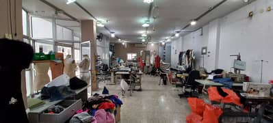 Sewing lab in Zalka for rent معمل خياطة في الزلقا للإيجار 0
