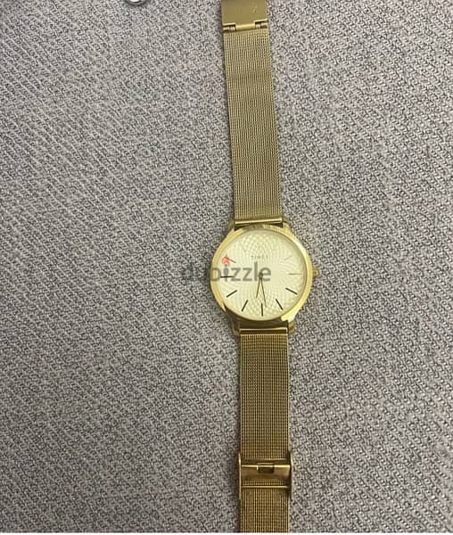 timex golden watch 0
