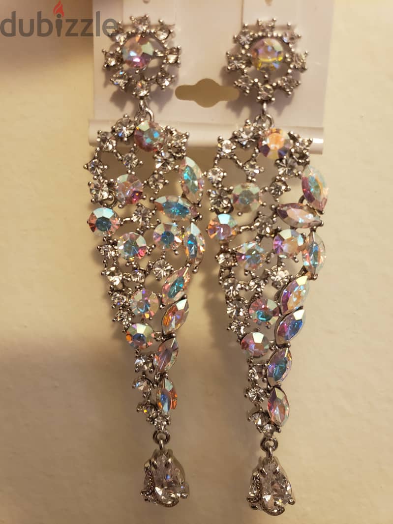 Silver necklace and earings 1