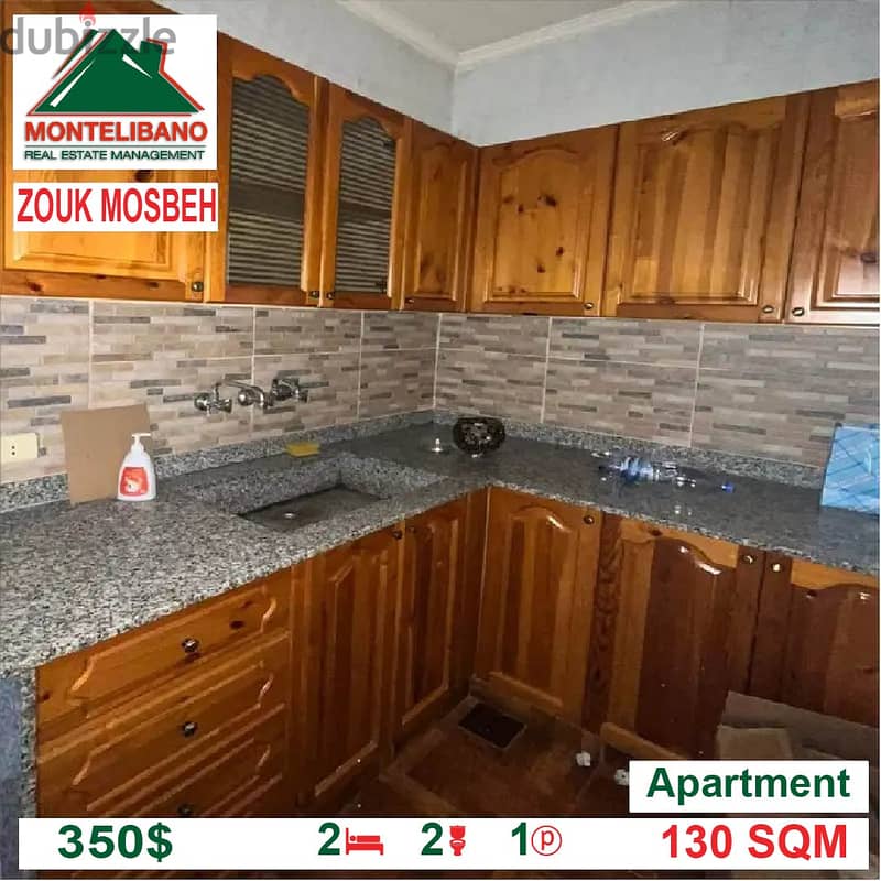 350$/Cash Month!! Apartment for rent in Zouk Mosbeh!! 3