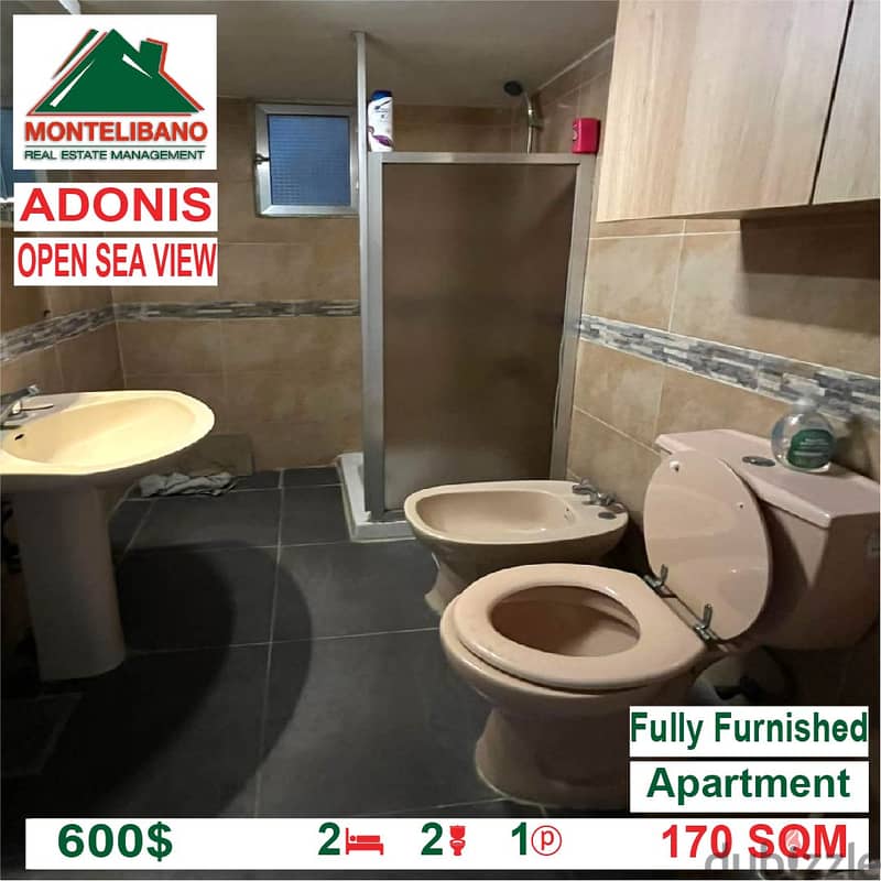 600$ Cash/Month!! Apartment for rent in Adonis!! Open Sea View!! 4