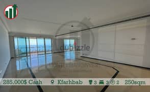 New Apartment for Sale in Kfarhbab with an Open sea view!!