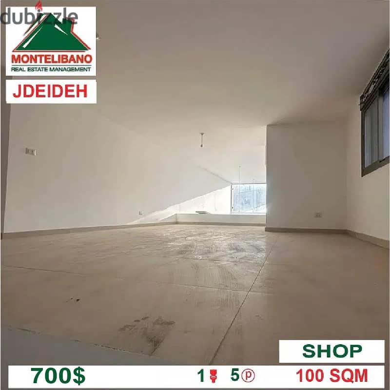 700$/Cash Month!! Shop for rent in Jdeideh!! 1
