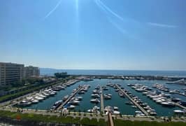 Waterfront City Dbayeh/Apartment for Rent + Terrace & Full Marina View