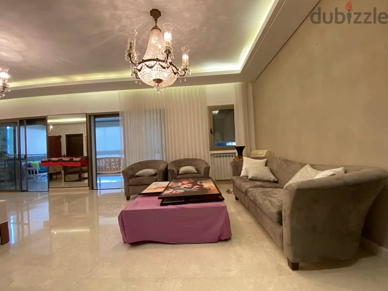 A furnished modern apartment in Ain saade with greenery views. 6