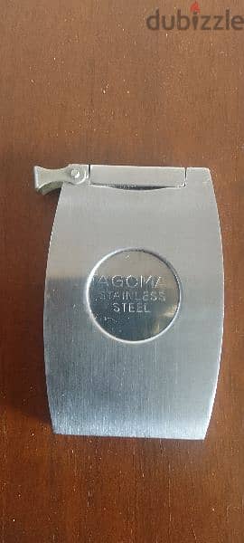Vintage AGOMA Stainless Steel Cigar Cutter Utility Tool with Sleeve 1