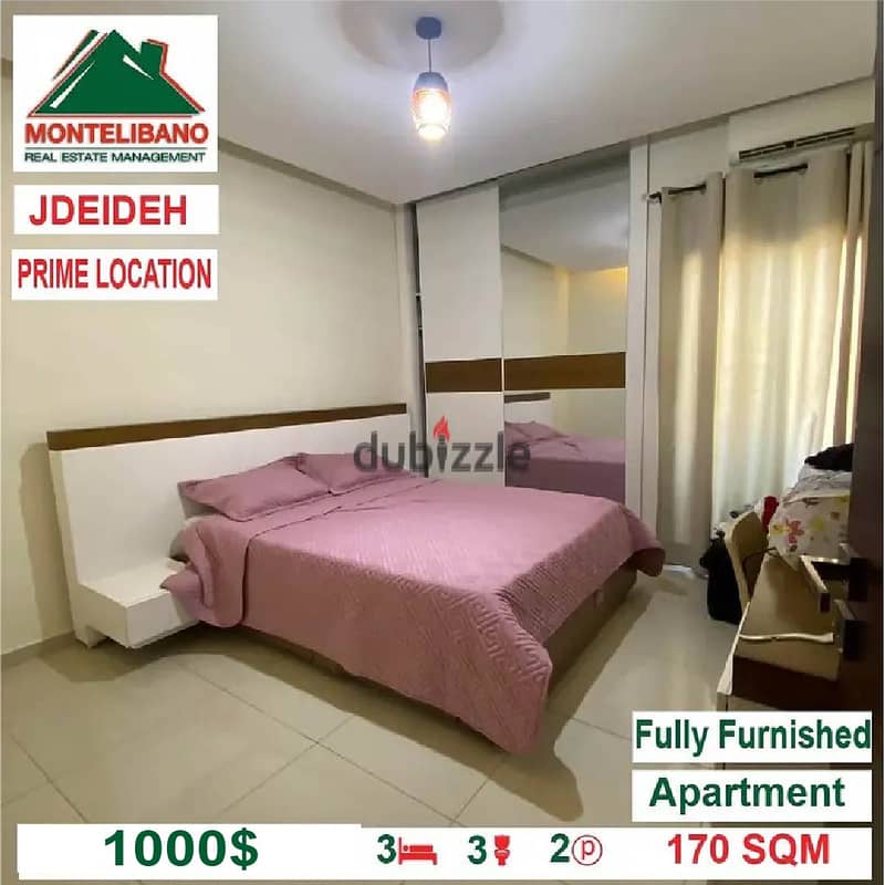 Prime location apartment for rent in jdeideh!! 3