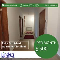 | Apartment for Rent in Broumana|  شقة للايجار في برمانا | 0