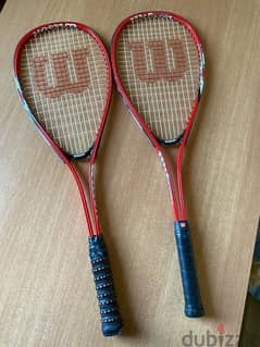 original Wilson squash rackets