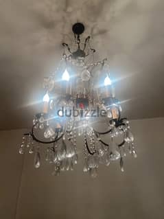 4 crystal chandeliers