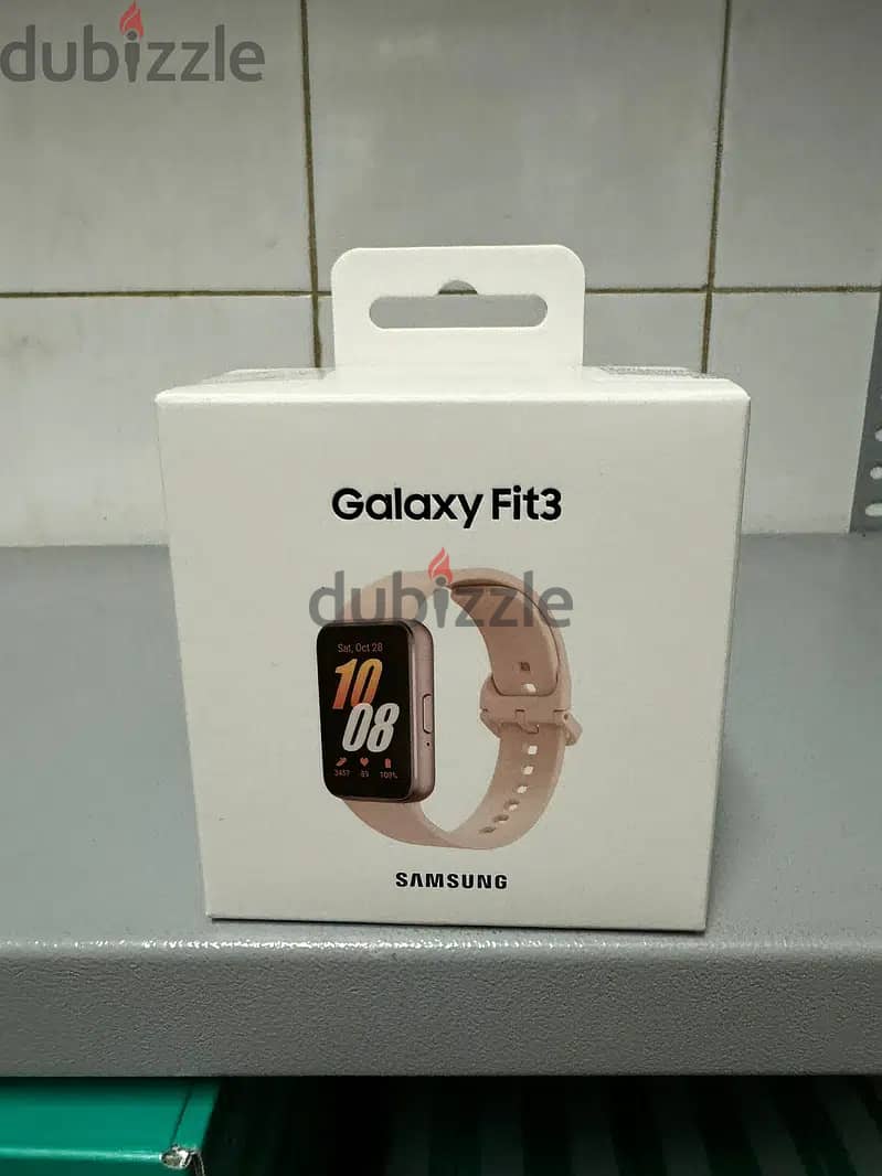 Samsung galaxy watch fit 3 pink gold amazing & new price 1