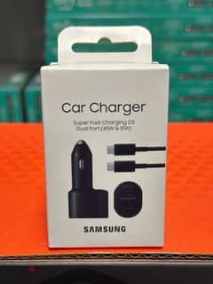 Samsung car super fast charger dual port 45w & 15w