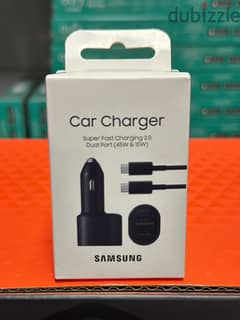 Samsung car super fast charger dual port 45w & 15w original & best off 0