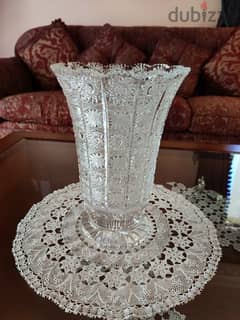 Bohemian Crystal Vase 0