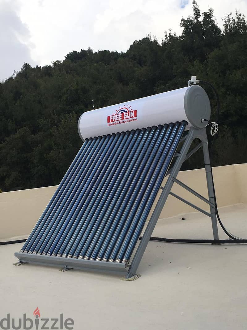 Pressurized Solar Water Heater  20 tubes 220 L 1
