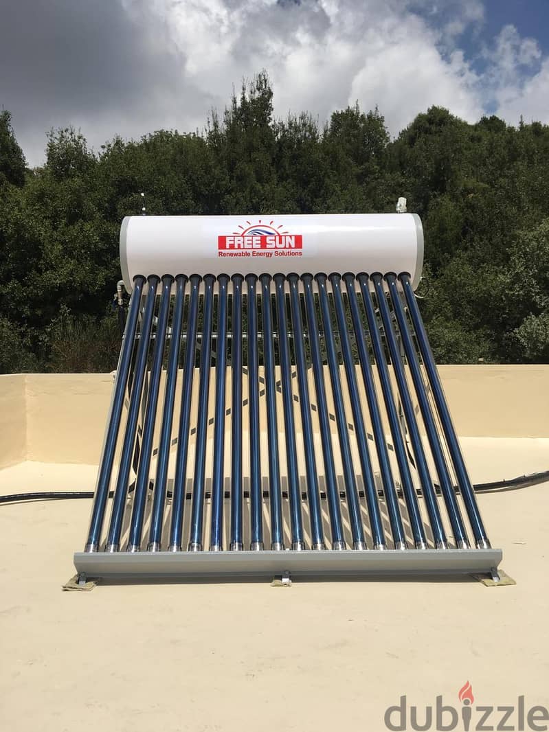 Pressurized Solar Water Heater  20 tubes 220 L 2