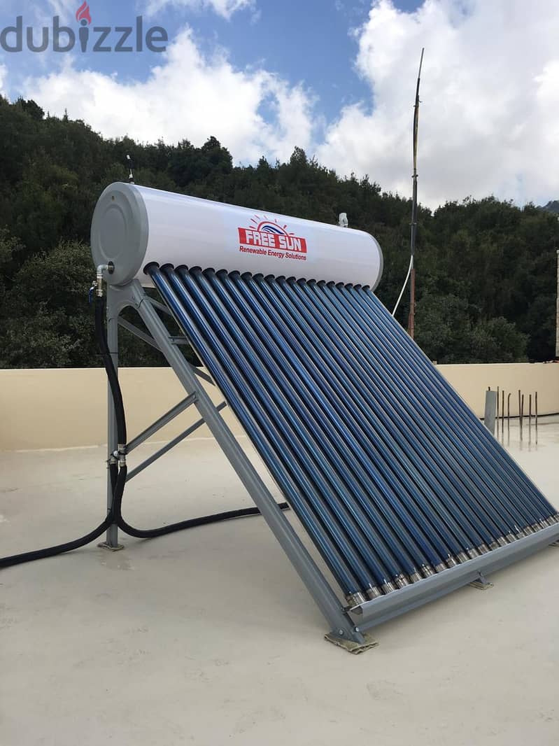 Pressurized Solar Water Heater  20 tubes 220 L 3