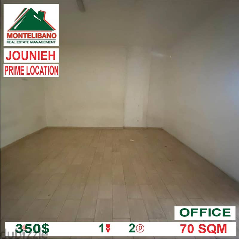 350$ Cash/Month!! Office For Rent In Jounieh!! Prime Location!! 1